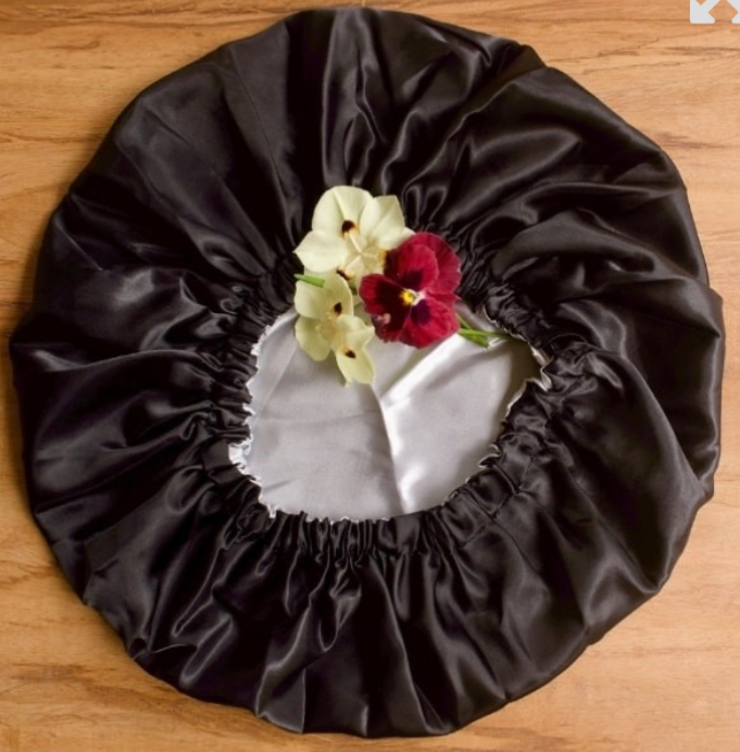 SATIN SLEEP BONNET REVERSIBLE