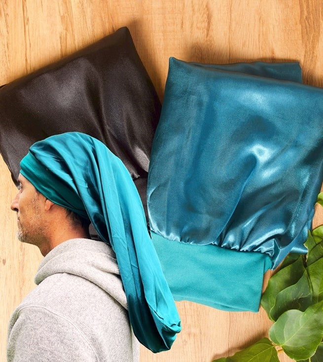 SATIN BONNET - LONG for DREADS/BRAIDS
