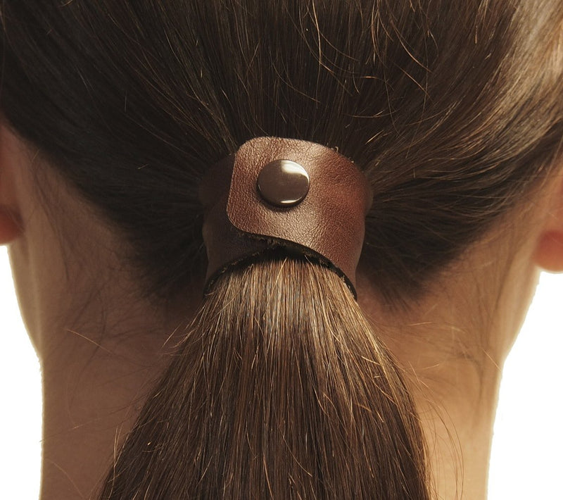 LEATHER HAIR TIES